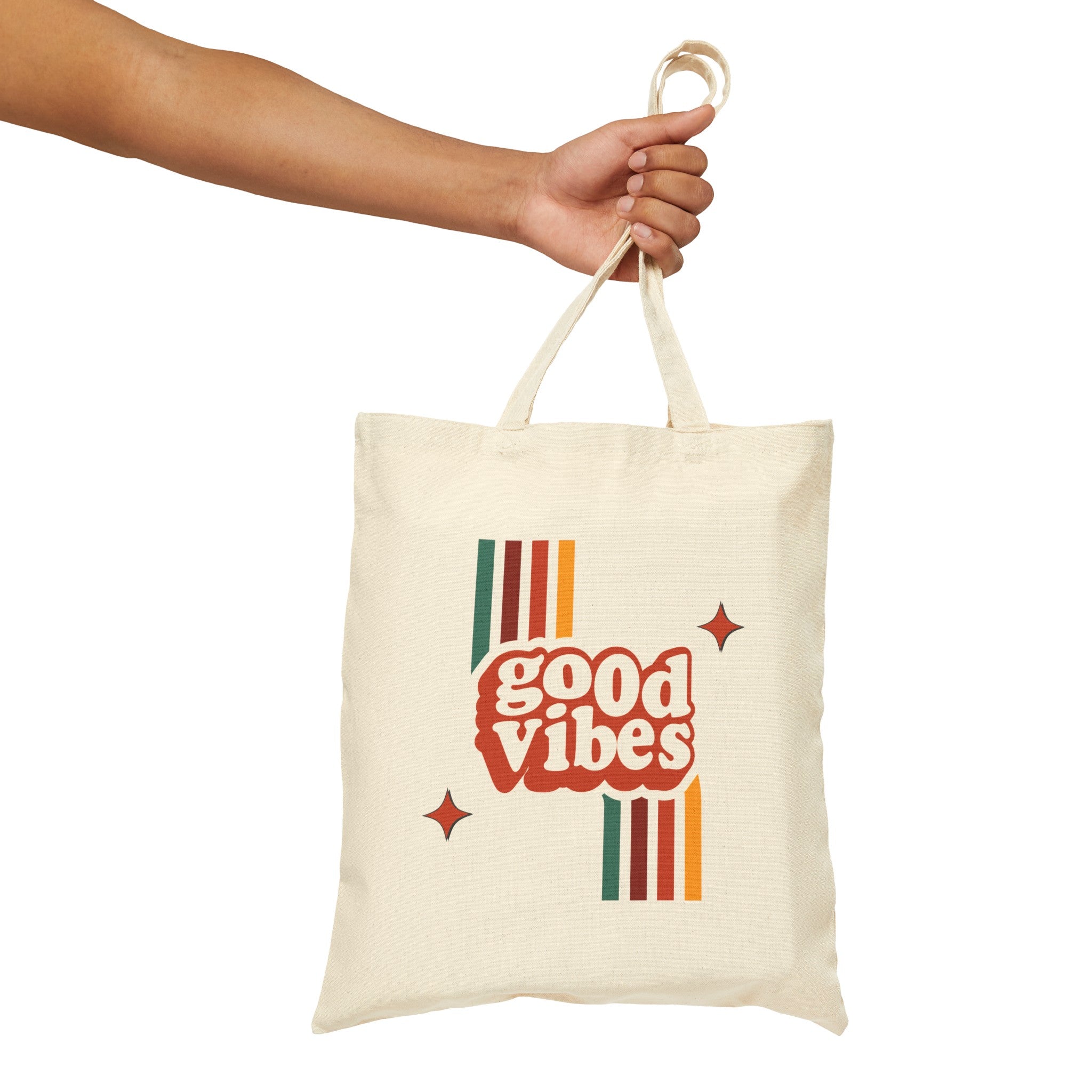 "Good Vibes" Canvas Tote Bag